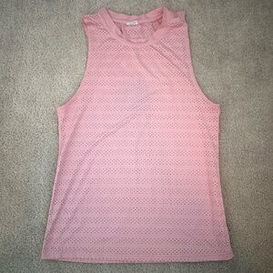 ZYIA Active Chill Blossom Pink Perforated Top